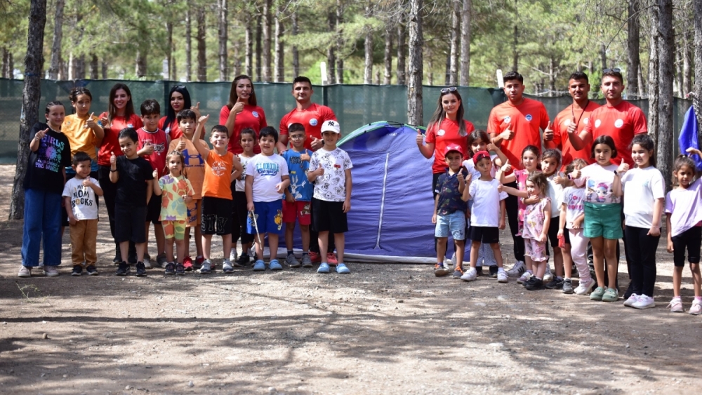 Büyükşehir’in Doğa Kampına çocuklardan ilgi